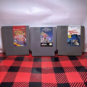 Double Dragon 1,2, Maniac Mansion, NES Nintendo Original Classic Authentic Games - Picture 1 of 15