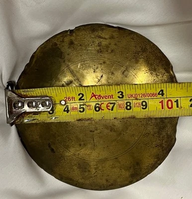 Vintage Brass & Lead Grandfather Long Case Clock Pendulum Bob Only - Image 1 of 4