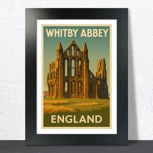 Whitby Abbey Travel Poster - Picture 1 of 7