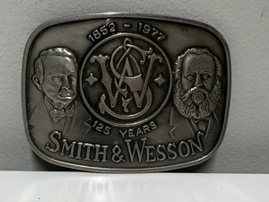 Vintage Smith & Wesson Gürtelschnalle Herren 125 Jahre 1852-1977 Jubiläum 70er - Bild 1 von 9