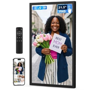 21.5 Inch Touchscreen Large Digital Picture Frame with FHD IPS Screen, 32GB W... - Picture 1 of 9