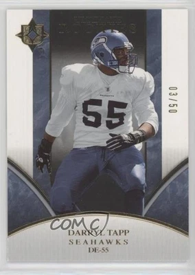 2006 Ultimate Collection Ultimate Rookies Gold /50 Darryl Tapp #292 Rookie RC - Image 1 of 2