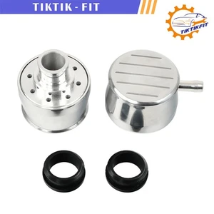 Aluminum Ball Milled Valve Cover Breather w/ Grommet for SBC BBC SBF BBF - Bild 1 von 7