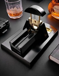 High End Desktop Zigarrenschneider, Metall Edelstahl V-Form Zigarrenschere - Bild 1 von 4