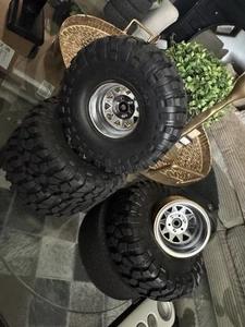 1.9 RC Wheels with Brand New Tires and Weights 1/10 - Picture 1 of 1