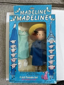 Vintage Eden MADELINE 1994 8” Poseable Doll With Bedtime Outfit - Picture 1 of 7