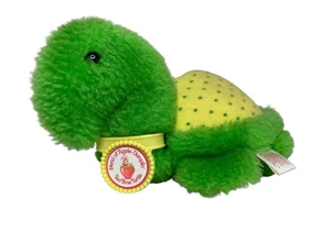 Vintage 1981 Strawberry Shortcake Plush Apple Dumplin Tea Time Turtle W/ Collar - Picture 1 of 9