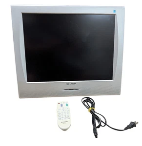 VTG Sharp Liquid Crystal 20" TV LCD Retro Gaming Tested Remote 2003 LC-20SH3U - Picture 1 of 12