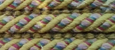 Lip Cord Trim Whip Stitch Piping Cording1/4" Petite Spring yellow pink green 33y - Image 1 of 4