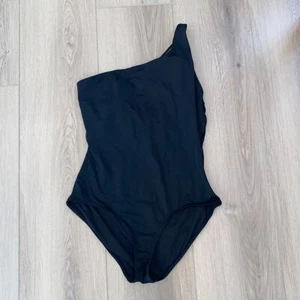 Andie Swim Wyndwood One Piece Swimsuit One Shoulder Removable Cups Black XLT - Picture 1 of 3