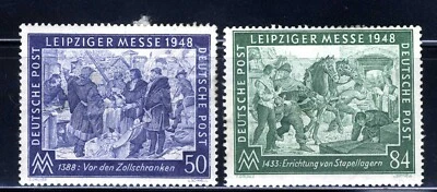 1948 Germany Semi-Postal Stamp Deutsch 2-STAMP SET  MNH OG - Image 1 of 2