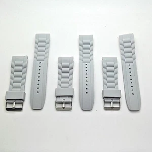 Posten mit 3 Silikon Uhren Armband Ersatzbänder Armband Kompatibel 24mm 290621 - Picture 1 of 2