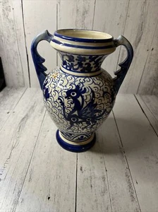 Vintage Art Pottery Majolica - Signed SPAIN Handmade & Painted Beautiful - Picture 1 of 14
