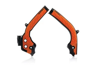 ACERBIS X-GRIP FRAME GUARDS BLACK / ORANGE KTM EXC-F 250 350 2017 - 2019 :21726 - Picture 1 of 1
