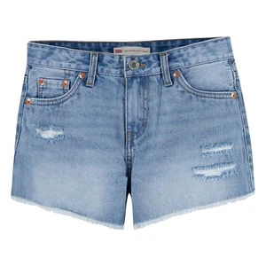 Levi's Girls' Girlfriend Fit Denim Shorty Shorts, Newport Beach, 14 - Picture 1 of 6