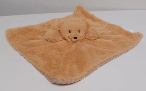Brown Teddy Bear Security Blanket Lovey Rattle Ribbed Plush Maxx Marketing - Picture 1 of 5