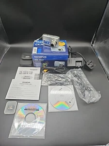 Olympus FE-150 5.0 MP Digital Camera Silver With Charger - Tested Working Boxed - Picture 1 of 24