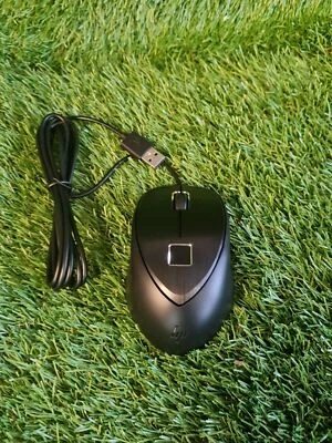 New Genuine HP DIB Premium USB Fingerprint Mouse in Black L35739-001 - Image 1 of 4