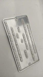 Placa de identificación VINPLATE etiqueta para perro Holden Commodore VH,VK,VL,VN 1988-1991 V/N - Imagen 1 de 1