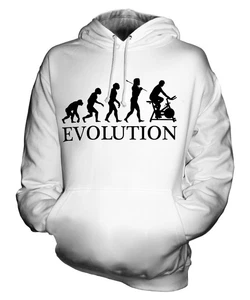 FAHRRADERGOMETER EVOLUTION DES MENSCHEN UNISEX KAPUZENPULLOVER HERREN DAMEN - Bild 1 von 16