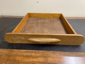 Teak Rounded Drawer w/handle 15-3/4" W x 17" L x 2-5/8" Thickness - Picture 1 of 6