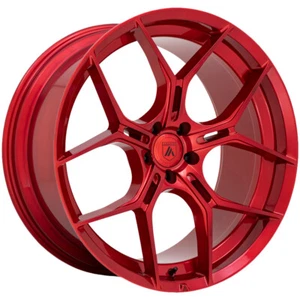 20x9 +15 Asanti Black ABL-37 Monarch 5x115 Candy Red Wheels (Set of 4) - Picture 1 of 3