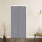 Magnetic Thermal Insulated Door Curtain Fits Door Size 35" x 83", Gray