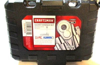 Craftsman 11-Piece 1/4" Drive Inch Socket Set w/ Case 34860 - Image 1 of 2