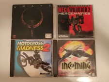 Lot Of 4 PC Games Quake,Mech Warrior 2, Incoming, Motocross Madness2