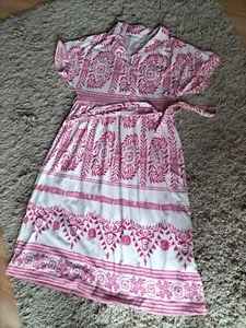 Bodyflirt wunderschönes Shirtkleid 40/42 Neu pink/ecru Folklore - Bild 1 von 4