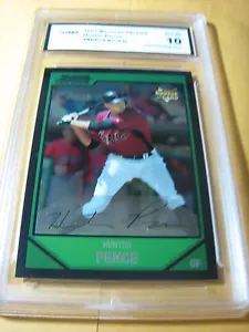 HUNTER PENCE ASTROS GIANTS 2007 BOWMAN CHROME RC # BDP25 GRADED 10 L@@@@K - Picture 1 of 1