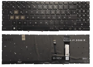 QWERTZ Deutsch Tastatur MSI Cyborg 15 Air A12V MS-15K1 A13VEK A13VFK A13UCK - Picture 1 of 3