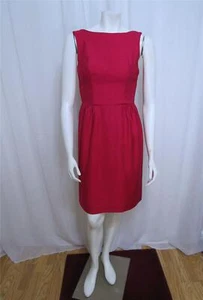 50er-60er Jahre Cocktailkleid himbeerrot Gr. XS - Bild 1 von 7