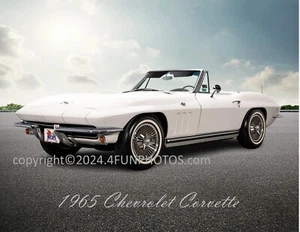 1965 Chevrolet Corvette Muscle Car Hot Rod 8.5"x11" Photo Print - Picture 1 of 1