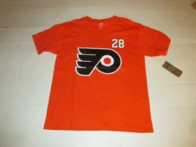 Youth Philadelphia Flyers NHL Team Athletics Claude Giroux #28 T Shirt L 14/16 - Image 1 of 3