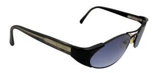 Vintage NBA N828 Creative Optics Black Oval Metal Sunglasses W NEW LENSES - Picture 1 of 7