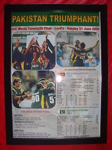 Pakistan 2009 ICC World Twenty20 winners - framed print