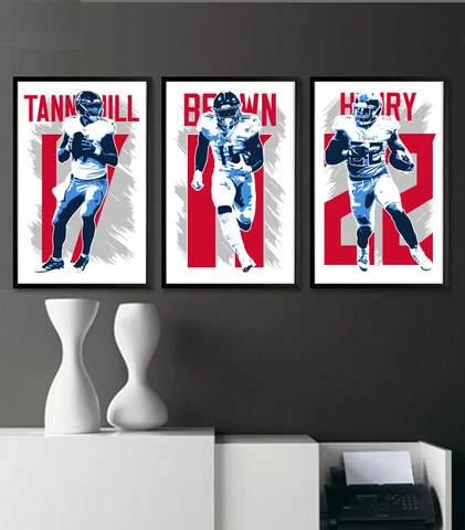 TENNESSEE TITANS art print/poster FAN PACK #2 3 PRINTS! DERRICK HENRY Cover