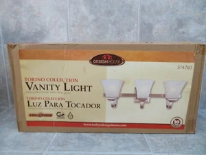 Design House 514760 Torino 3-Light Vanity Light, Satin Nickel - Picture 1 of 2