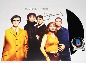 JARVIS COCKER SIGNIERT PULP 'HIS 'N' HERS' ALBUM VINYL SCHALLPLATTE BAND BECKETT COA - Bild 1 von 3