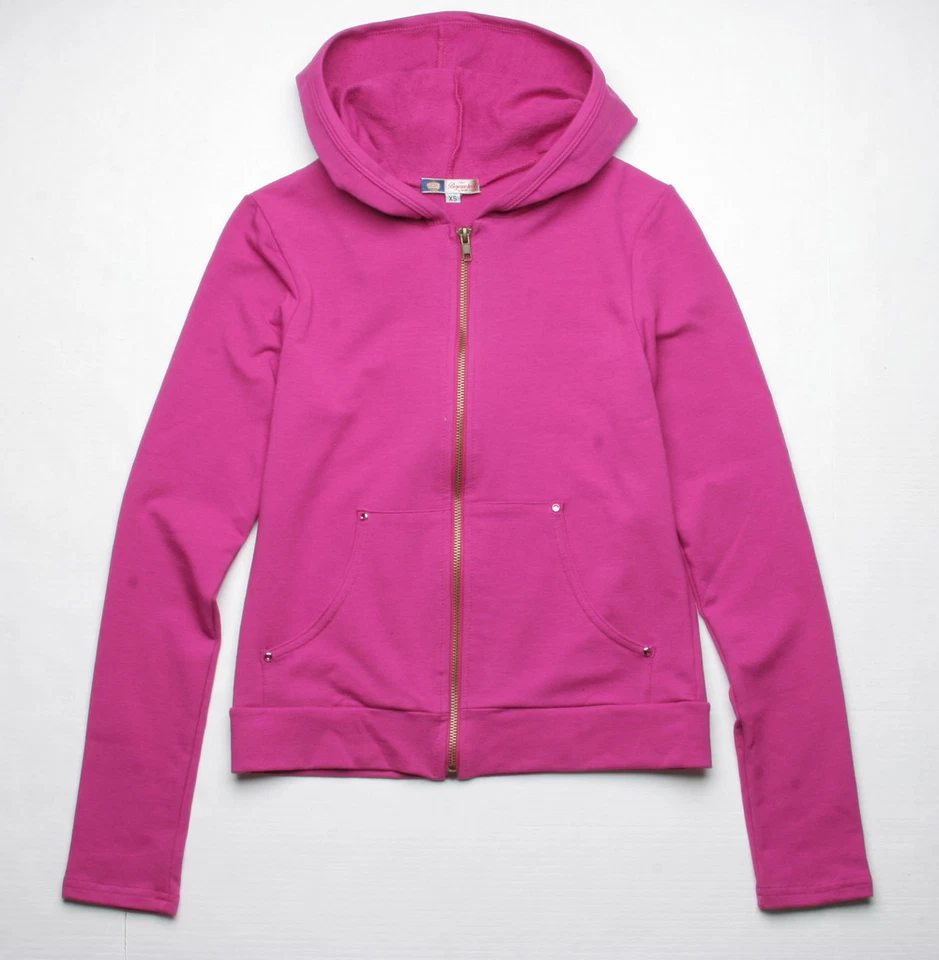 SUDADERA CON CAPUCHA EMBLEMA BEJEWELED BY SUSAN FIXEL (BORGOÑA) Foto 1 de 2