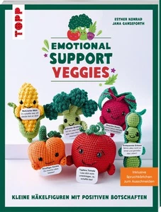 Emotional Support Veggies. Kleine Häkelfiguren mit positiven Botschaften Es - Bild 1 von 6