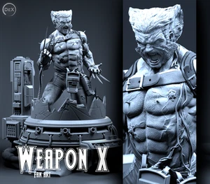 Weapon X Wolverine Sculpture (300mm)/Unpainted/Unassembled/GK/3D Print - Picture 1 of 5