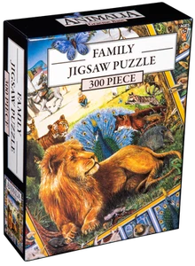 Rompecabezas Ikon Collectables Animalia cubierta libro familia 300 piezas - Nuevo - Imagen 1 de 1
