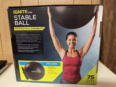 IGNITE by SPRI Weighted Stable Ball Stabilizing Base Compound 75 CM w/ Air Pump - Image 1 of 3