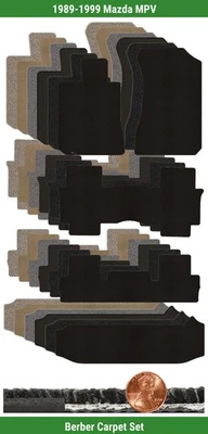 Juego de alfombrillas bereber personalizadas Lloyd para Mazda MPV 1989-1999 (4 piezas) #W79 Foto 1 de 4
