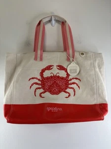 SPARTINA 449 DAUFUSKIE ISLAND Tragetasche rosa Krabbe NEU MIT ETIKETT - Bild 1 von 10