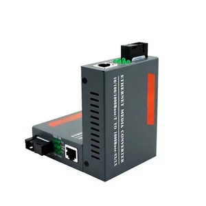 Premium 100/1000Mbps Ethernet to Fiber Optic Media Converter Transceiver SC Port - Afbeelding 1 van 8