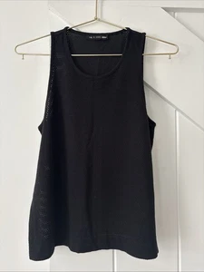 Rag & Bone Jean Knit Mesh Tank Top Shirt Black Size XS - Picture 1 of 12
