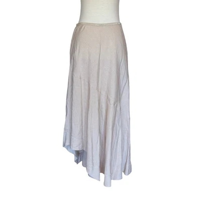 Nic & Zoe льняной ассиметричный Midi юбка размер 8 средний желтовато-коричневый/бежевый - Изображение 1 из 4